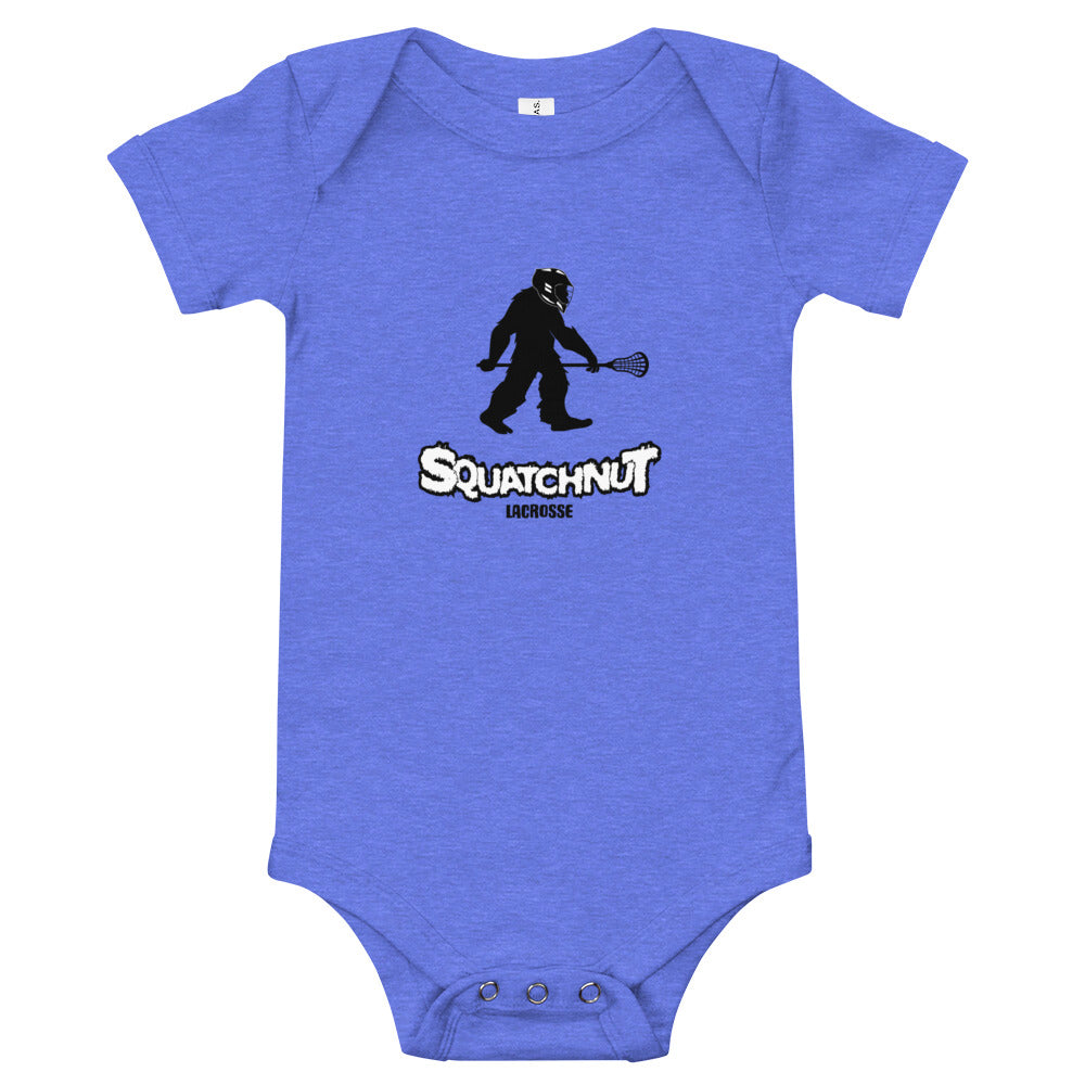 Baby Lacrosse Squatchnut short sleeve one piece