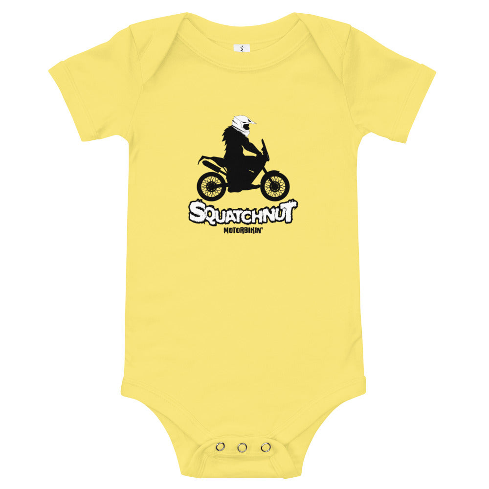 Baby  Biker Squatchnut short sleeve one piece