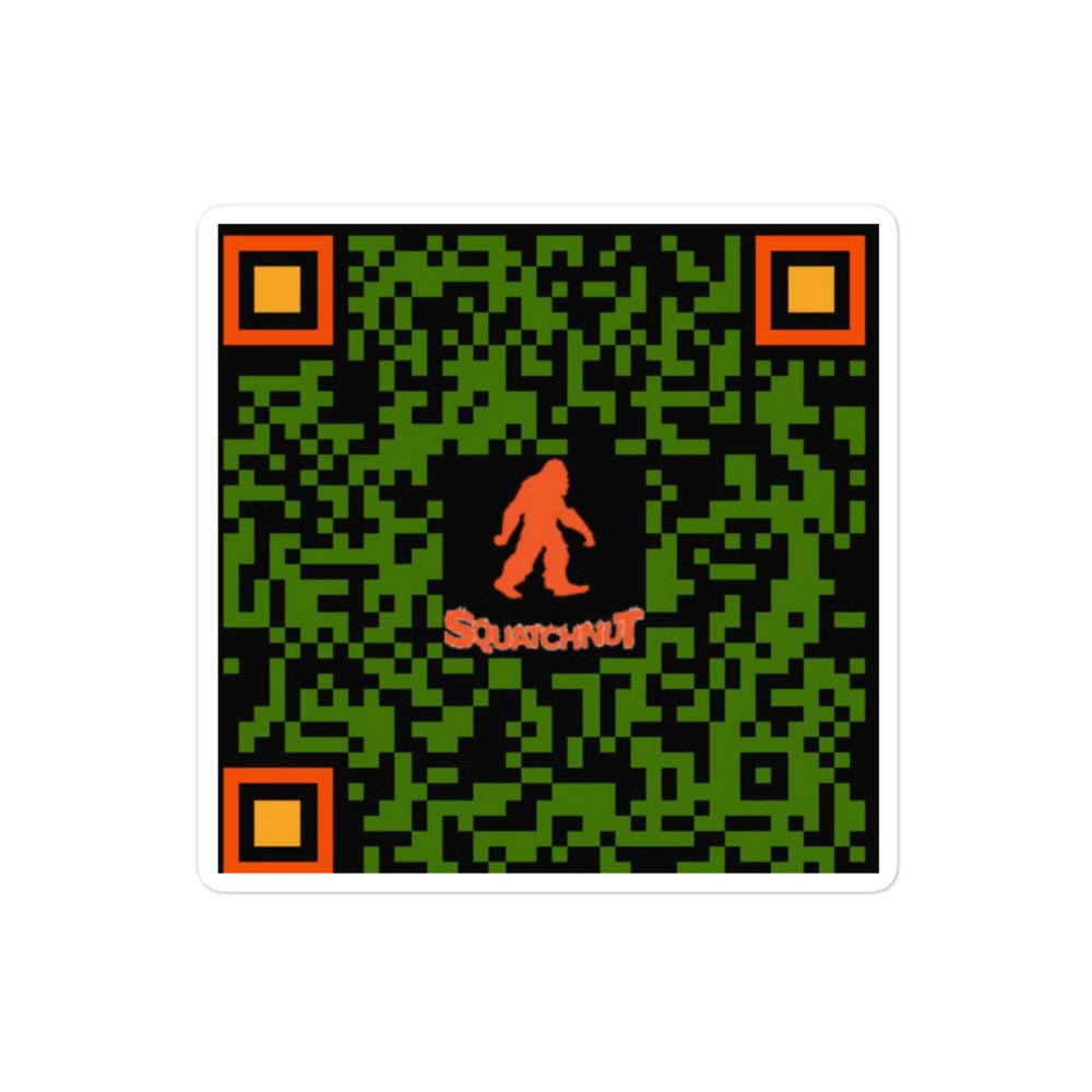 Squatchnut QR code Bubble-free stickers