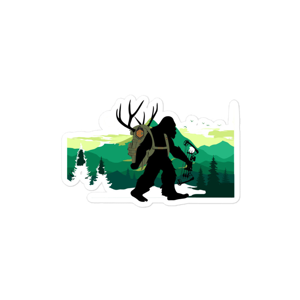 Green Mountain Squatchnut Bubble-free stickers