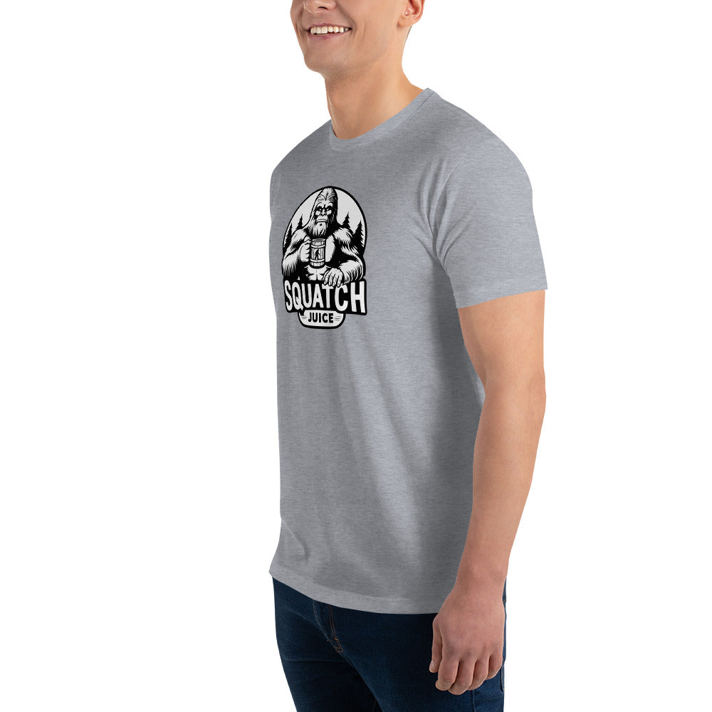 Black N White squatch Juice Short Sleeve T-shirt