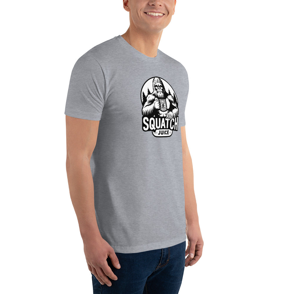 Black N White squatch Juice Short Sleeve T-shirt