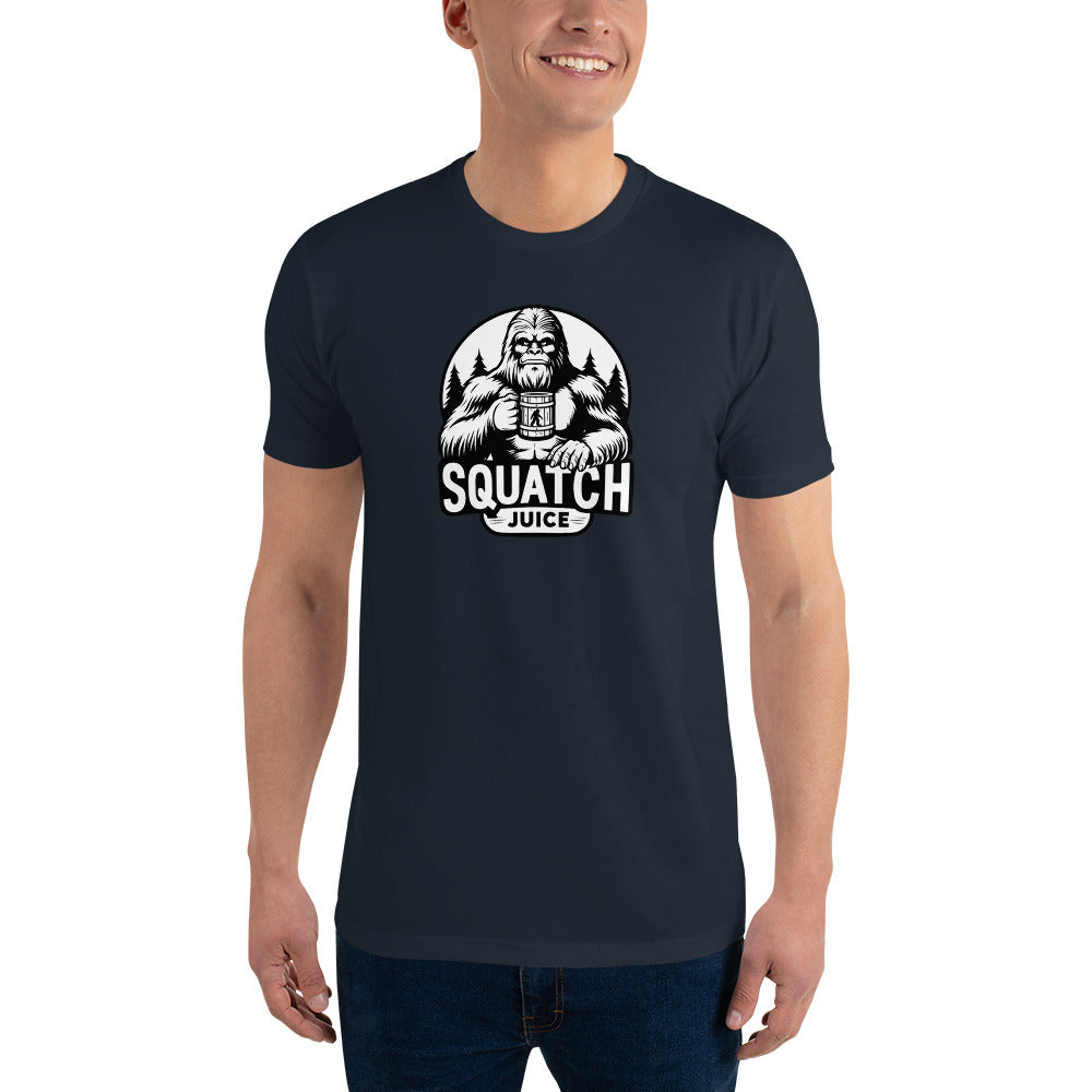 Black N White squatch Juice Short Sleeve T-shirt