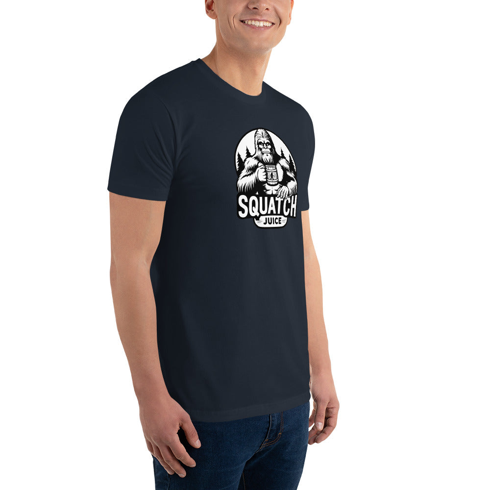 Black N White squatch Juice Short Sleeve T-shirt