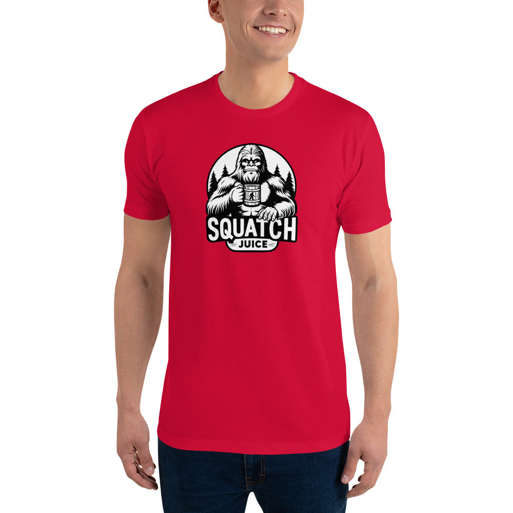 Black N White squatch Juice Short Sleeve T-shirt