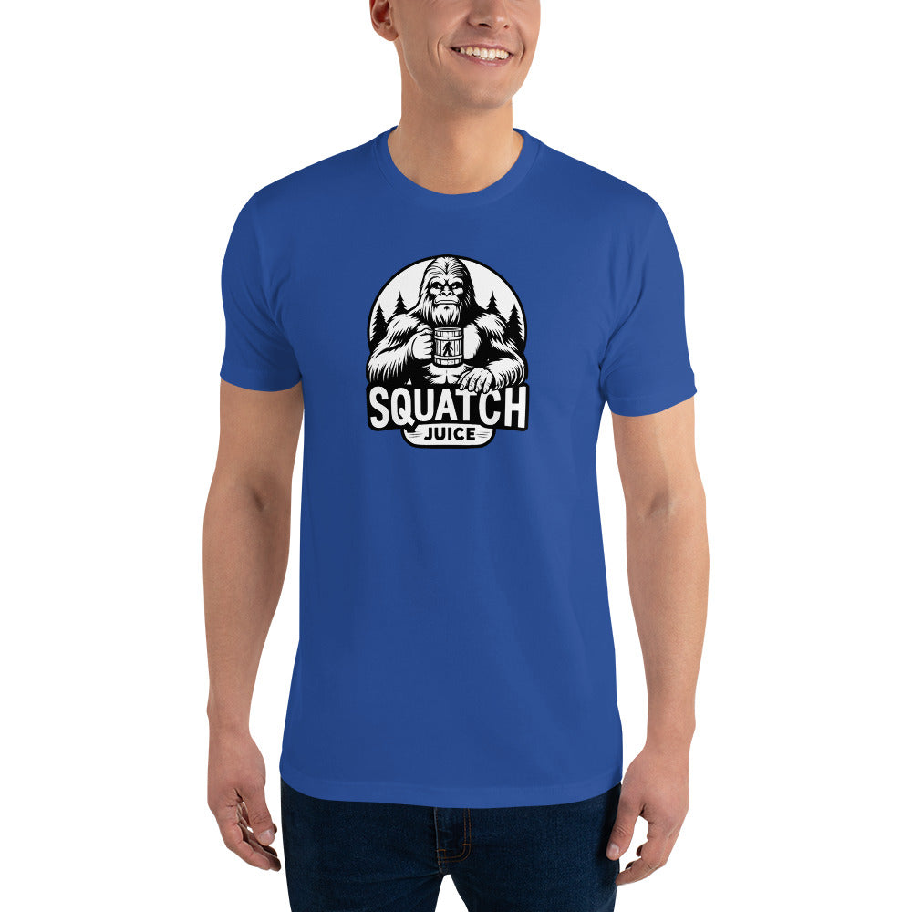 Black N White squatch Juice Short Sleeve T-shirt