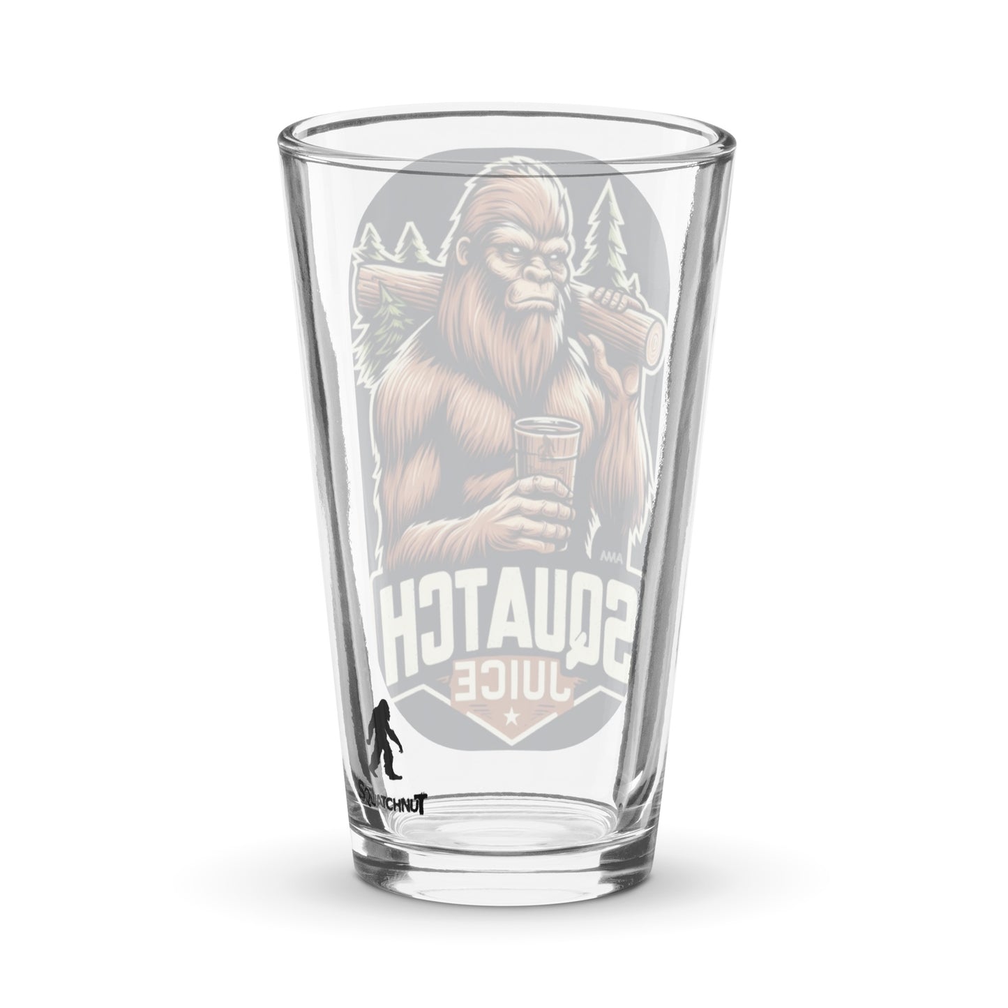 Squatch Juice Timber Shaker pint glass