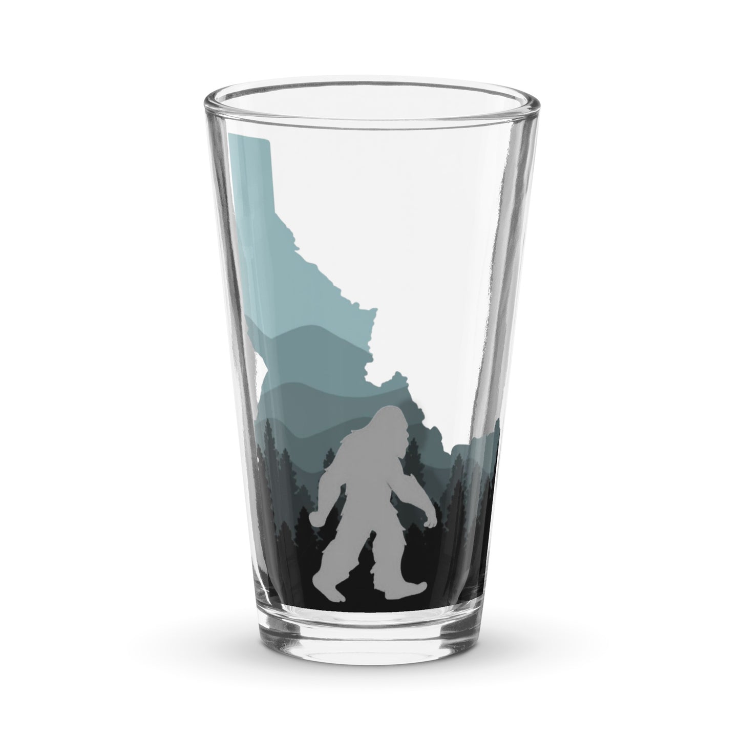 Idaho Squatch Shaker pint glass