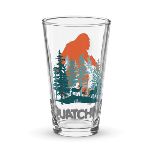 The Protector Squatch  pint glass