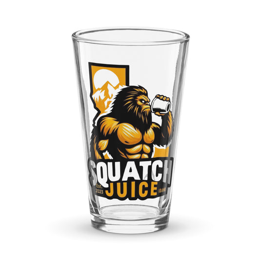 Idaho Squatch Juice Shaker pint glass