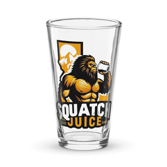 Idaho Squatch Juice Shaker pint glass