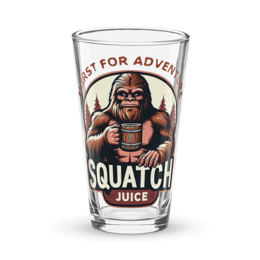 Squatch Juice Shaker pint glass
