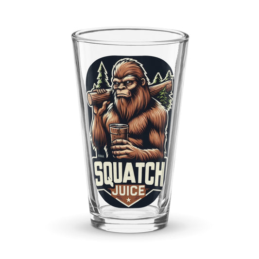 Squatch Juice Timber Shaker pint glass