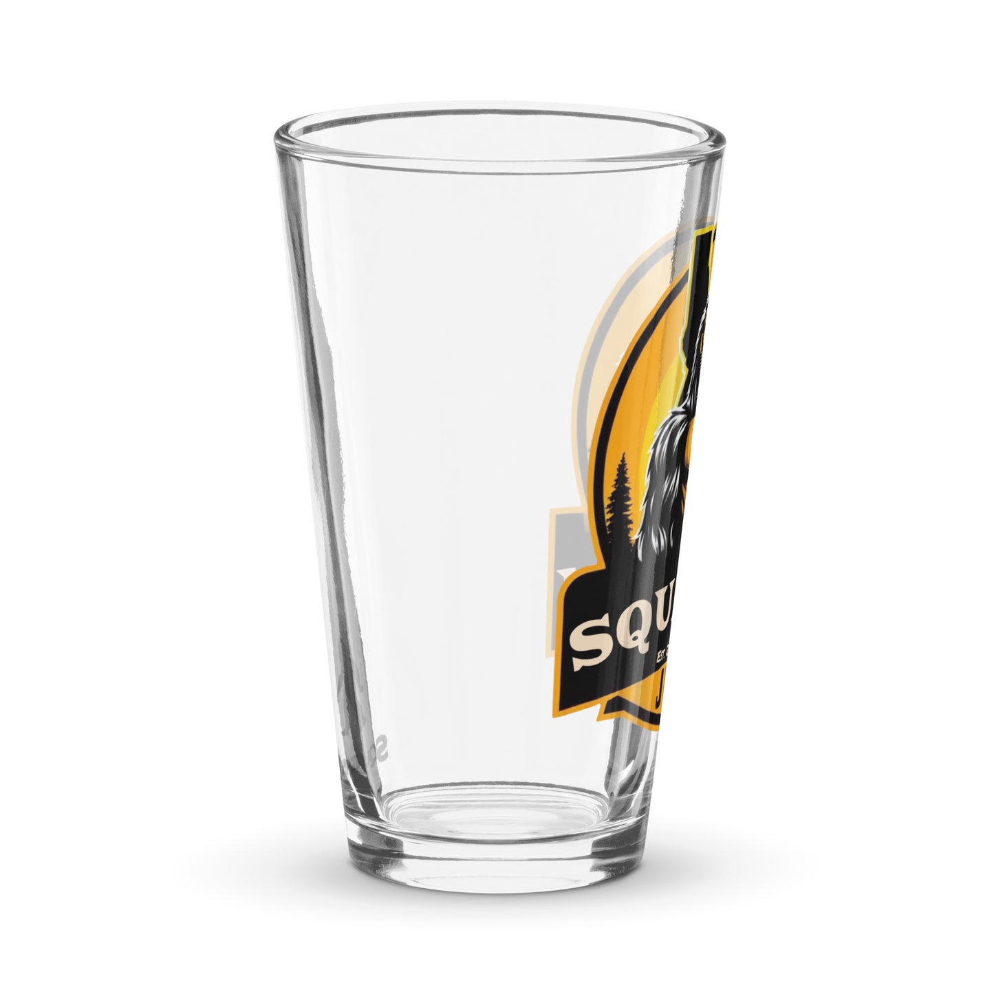 Squatch Juice Idaho Shaker pint glass