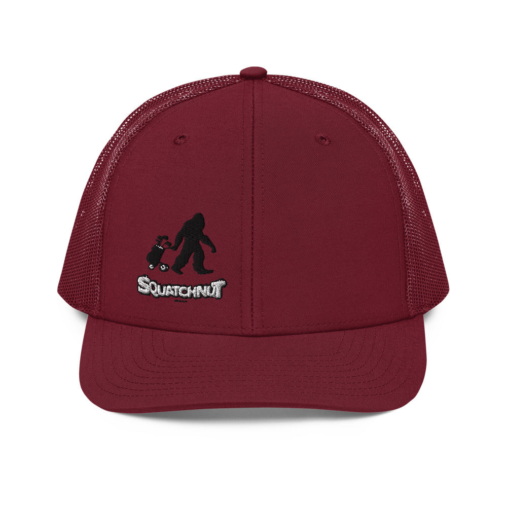 Golfing Squatchnut Trucker Cap