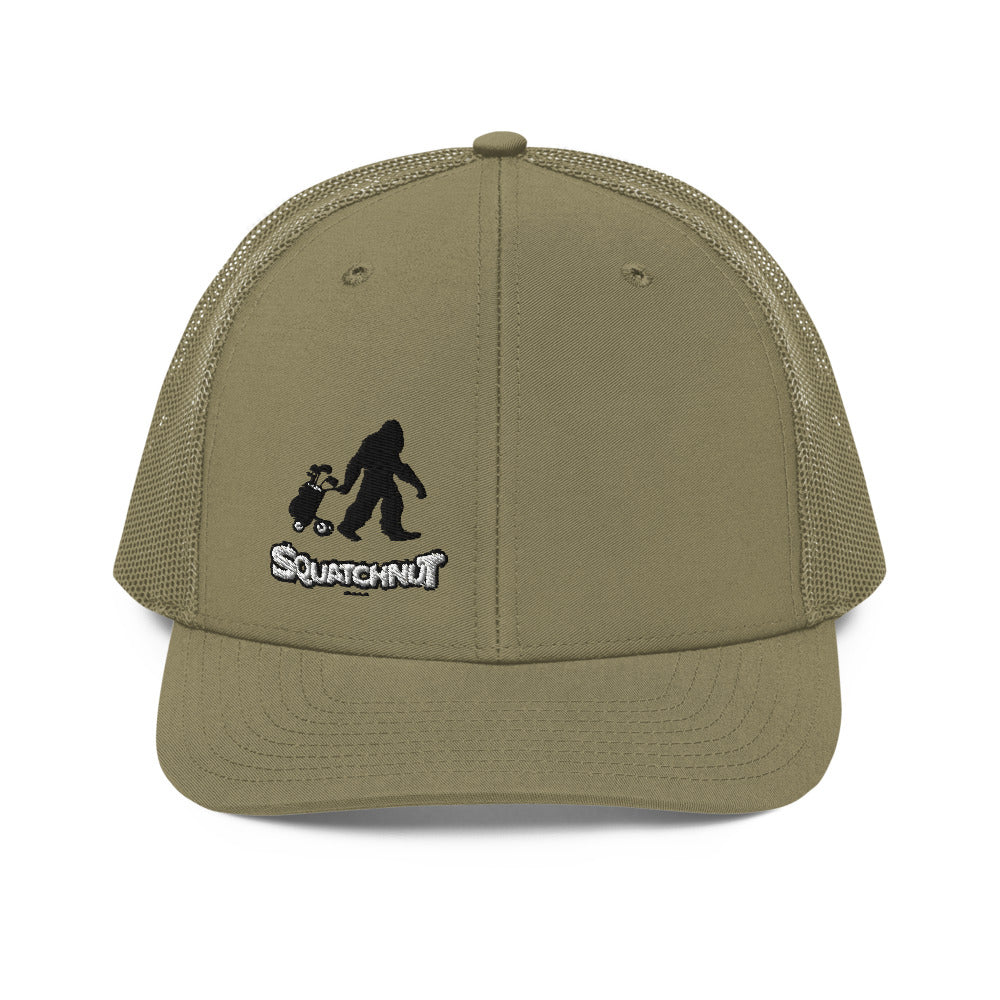 Golfing Squatchnut Trucker Cap