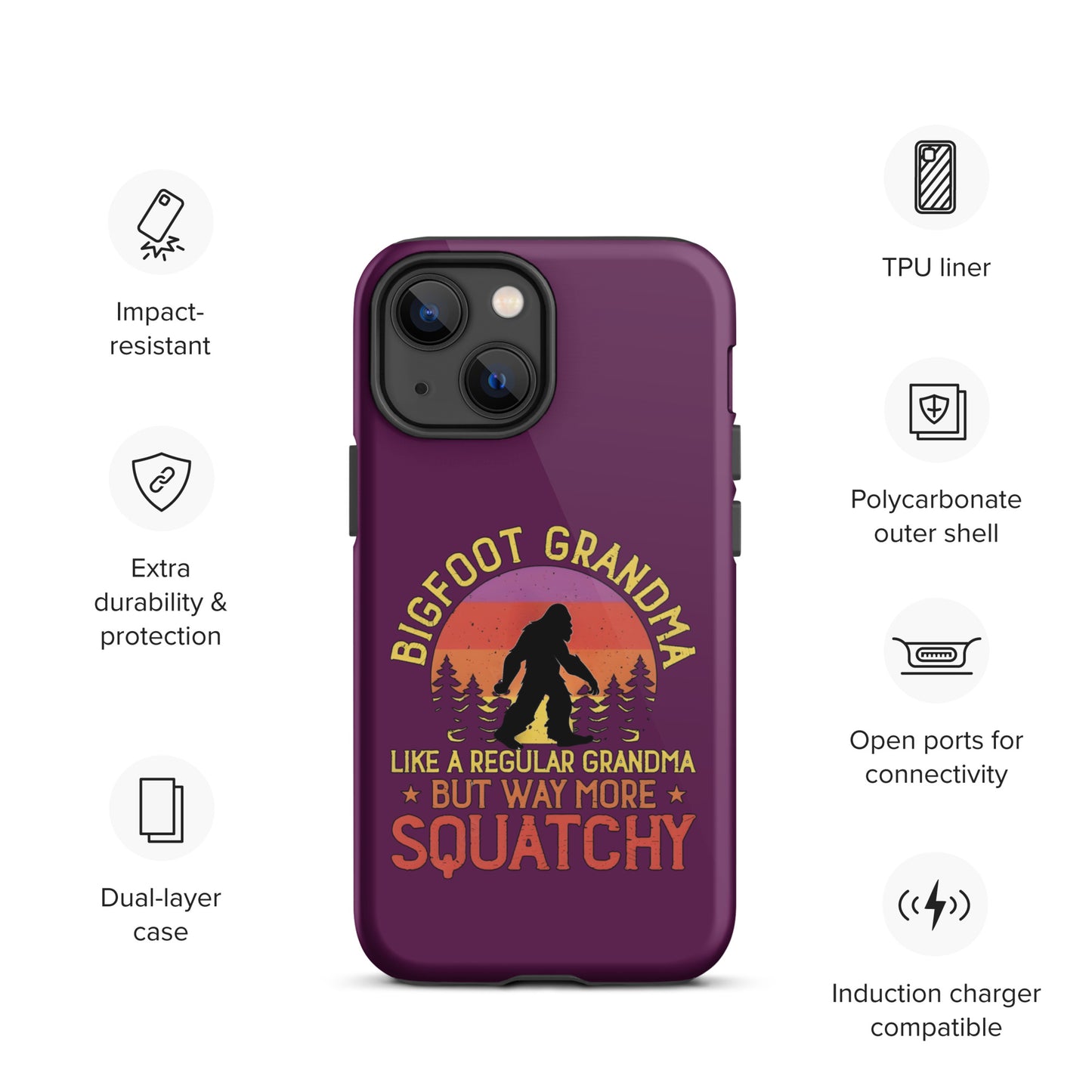 Bigfoot Grandma Tough Case for iPhone®