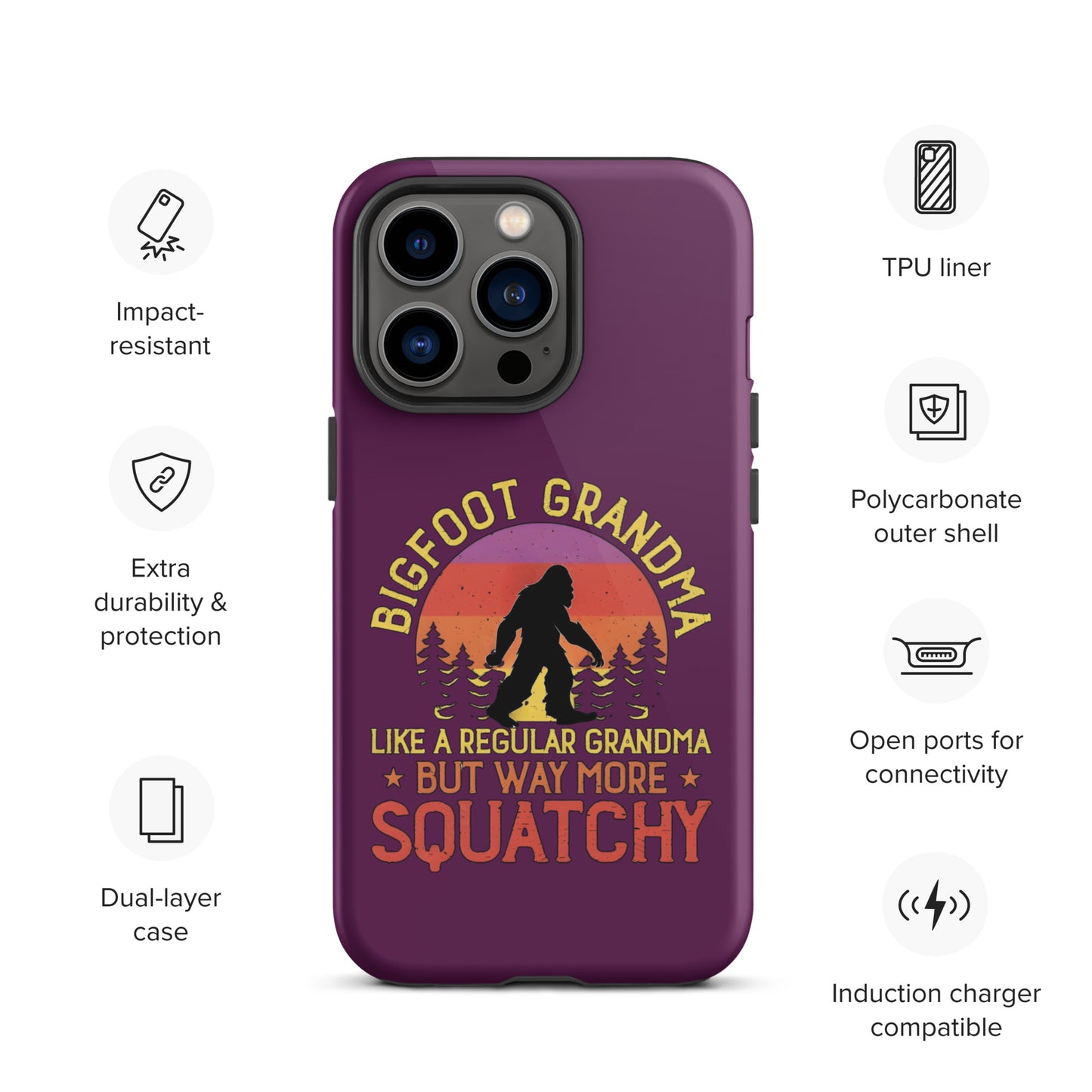 Bigfoot Grandma Tough Case for iPhone®