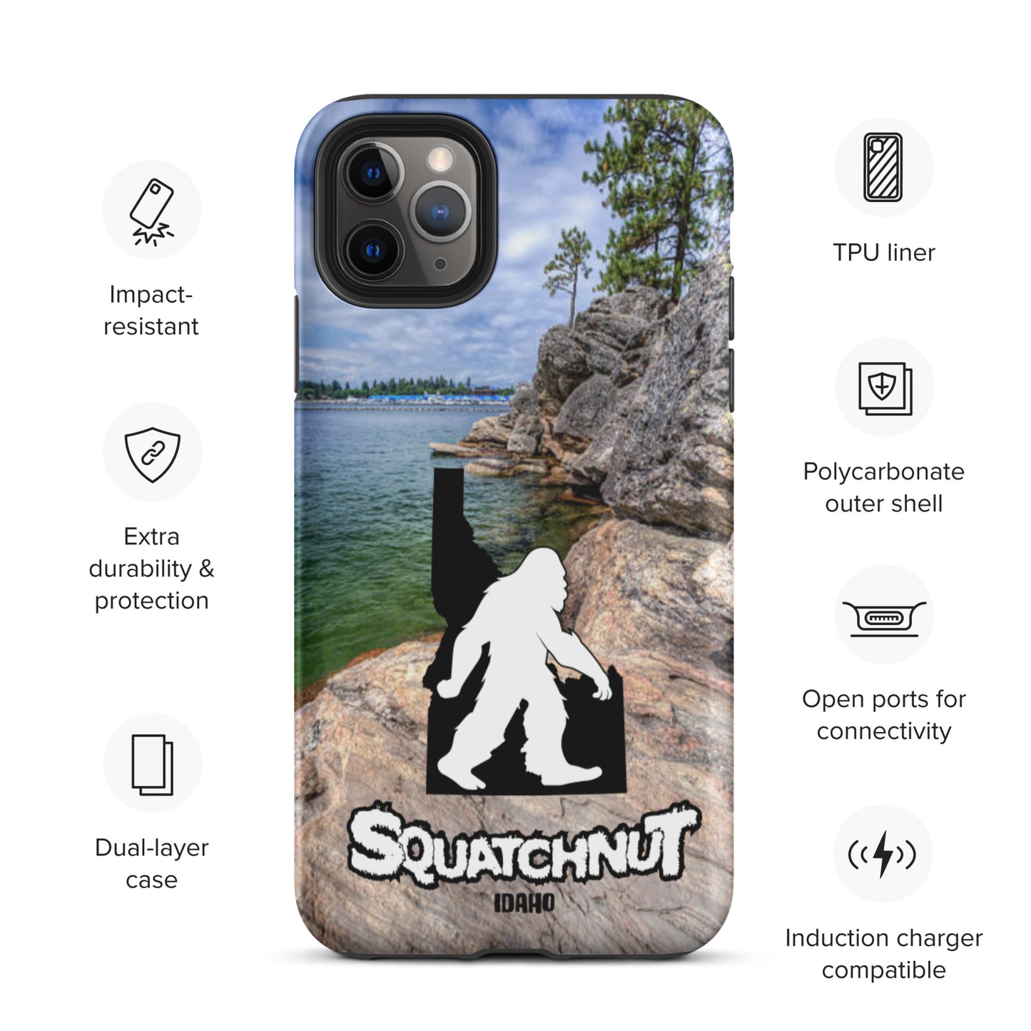 Lake CDA Idaho Squatch Tough iPhone case