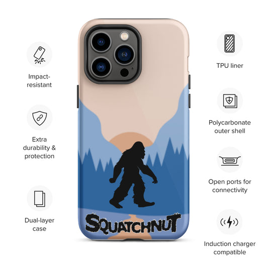 Sun Set Squatchnut Tough iPhone case