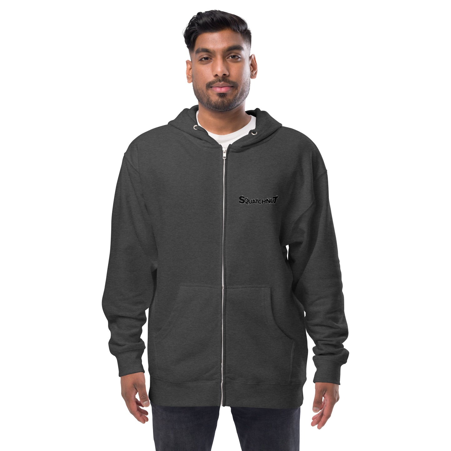Snowboarder Unisex fleece zip up hoodie