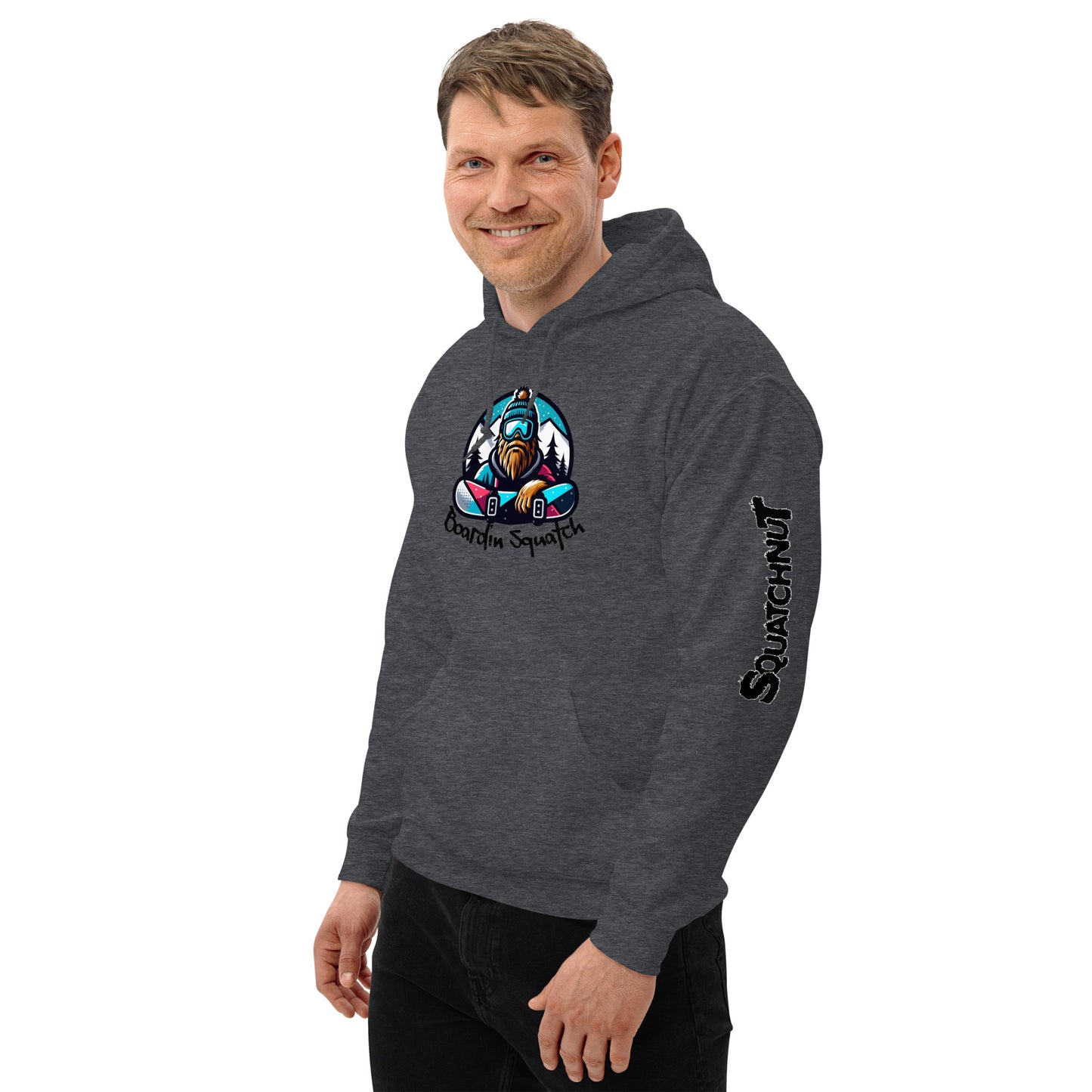 Boarding Squatch Unisex Hoodie
