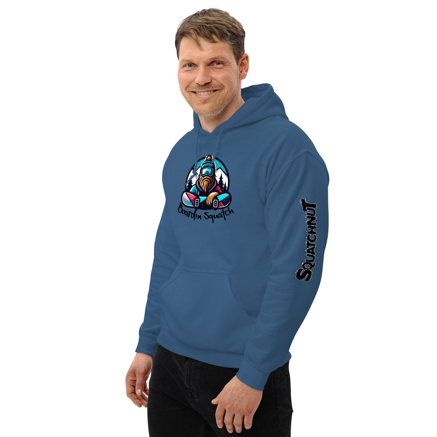 Boarding Squatch Unisex Hoodie
