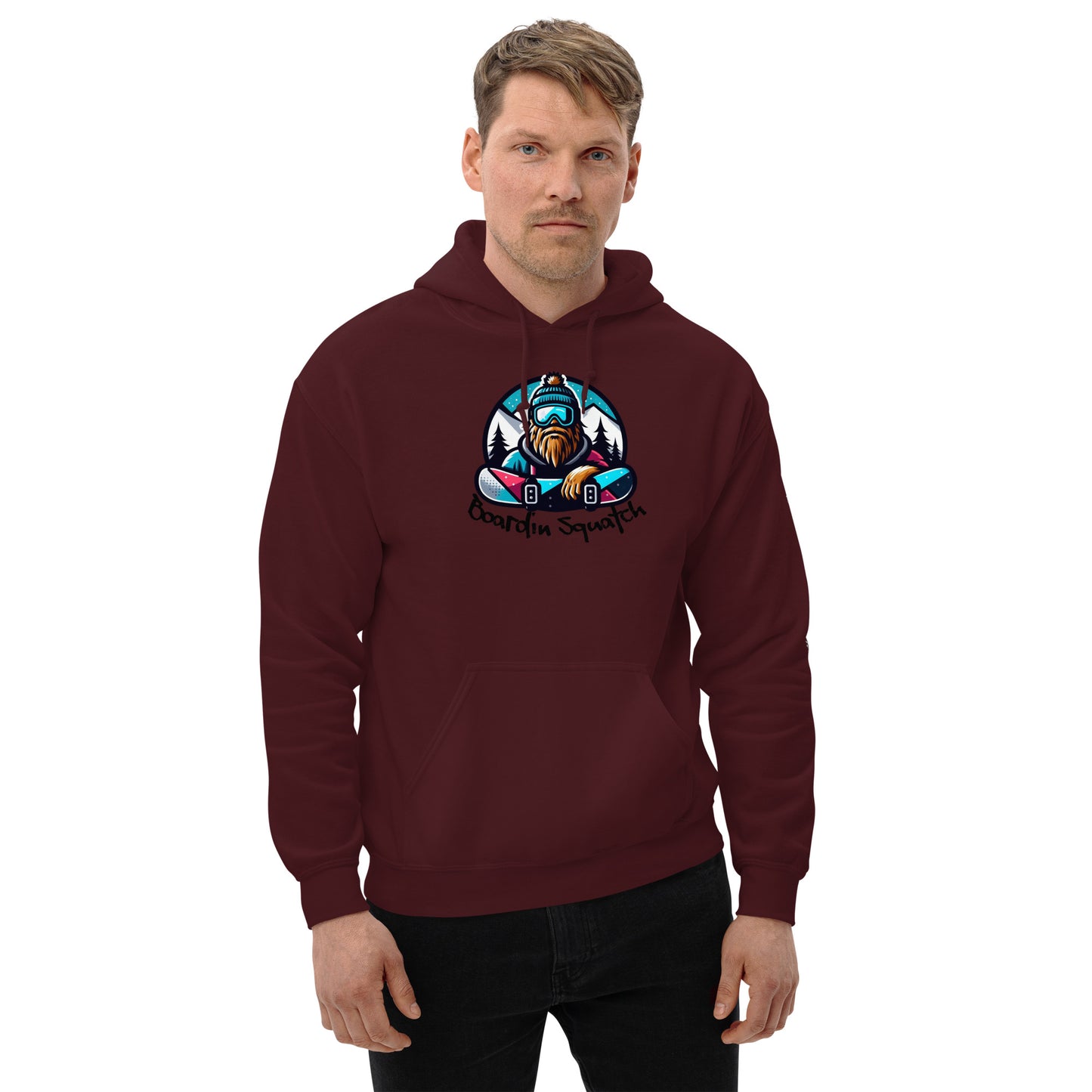 Boarding Squatch Unisex Hoodie