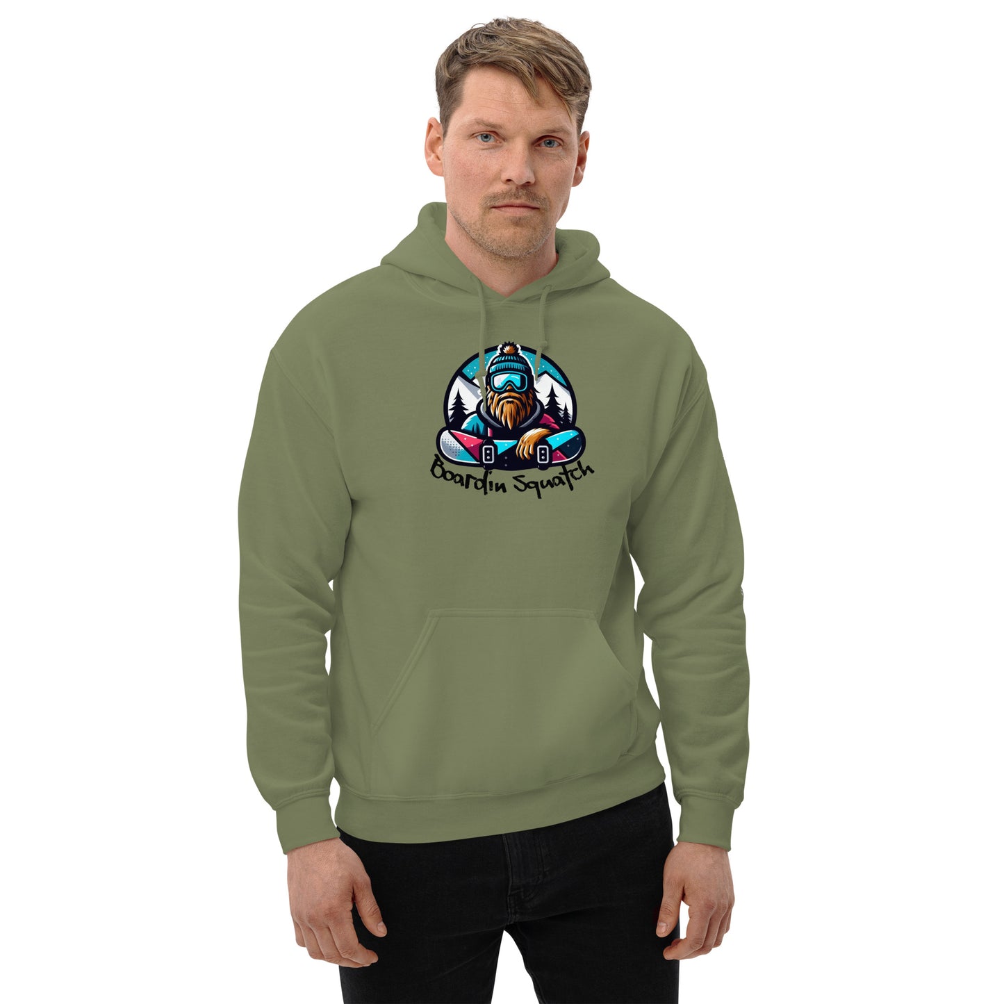 Boarding Squatch Unisex Hoodie