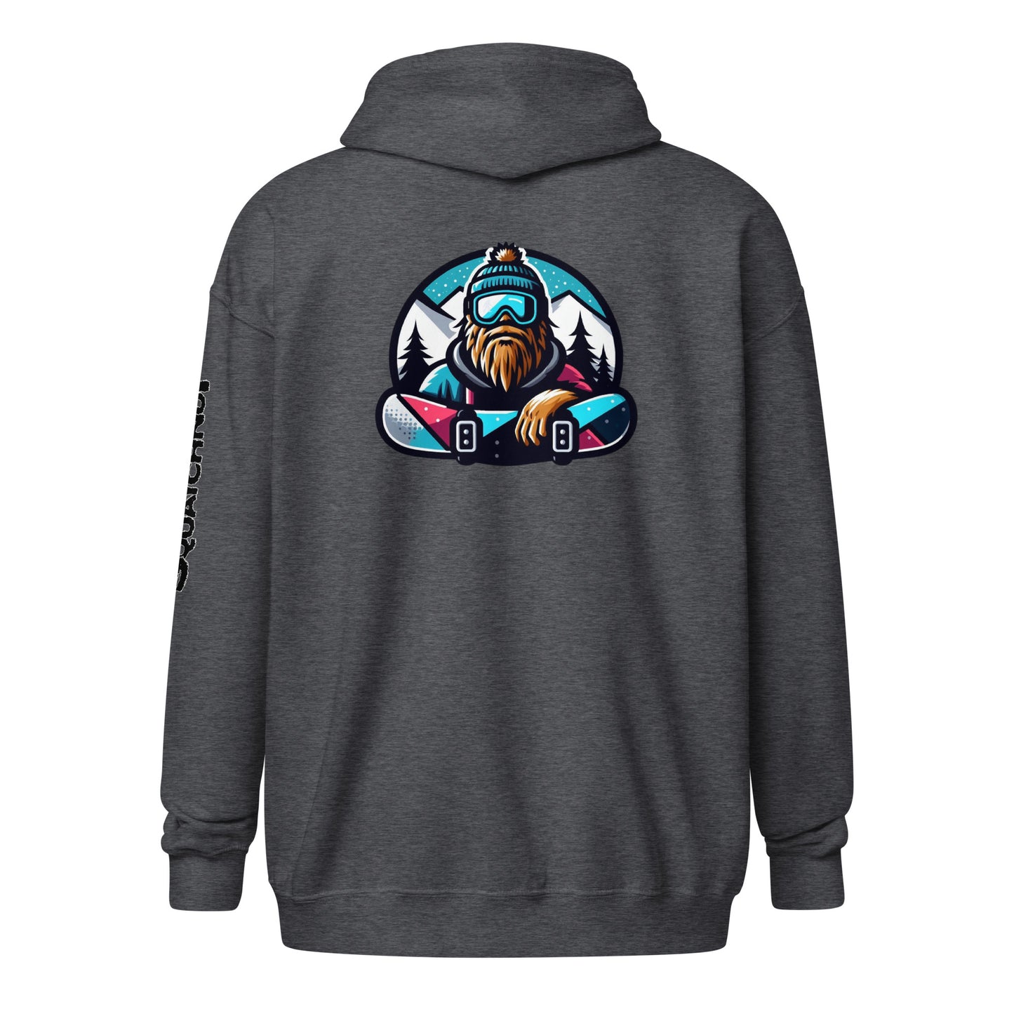 Boardin Squatch Unisex heavy blend zip hoodie