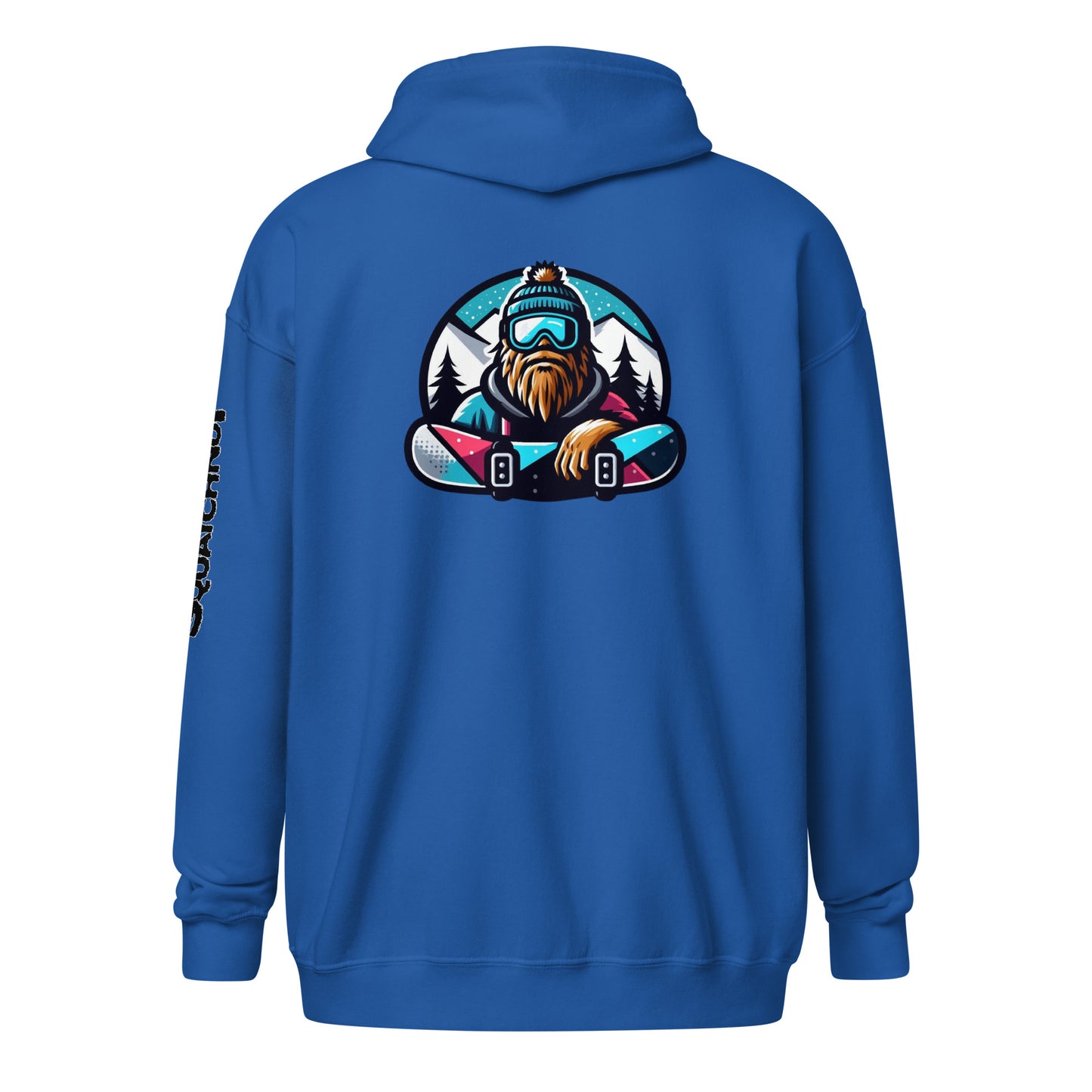 Boardin Squatch Unisex heavy blend zip hoodie
