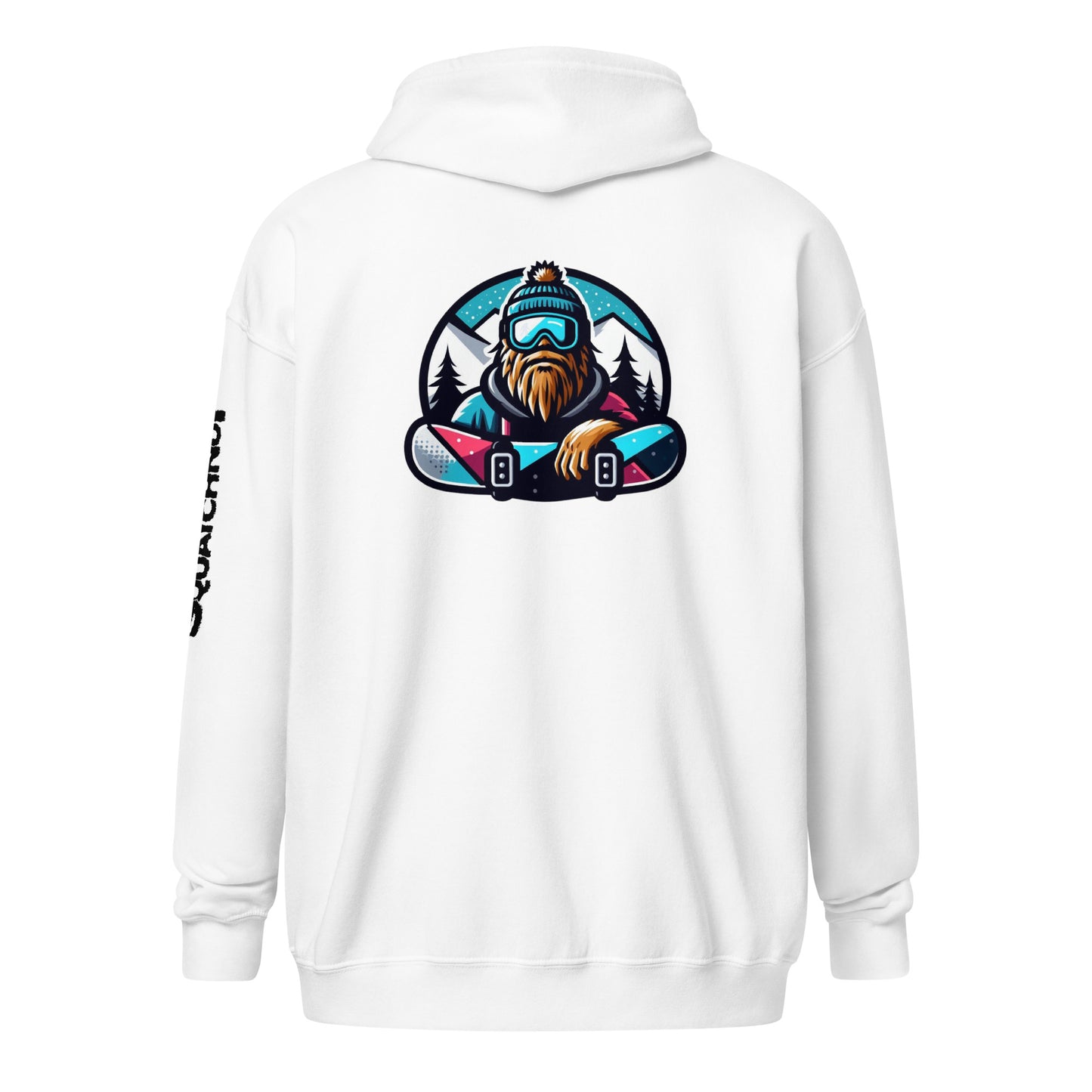 Boardin Squatch Unisex heavy blend zip hoodie