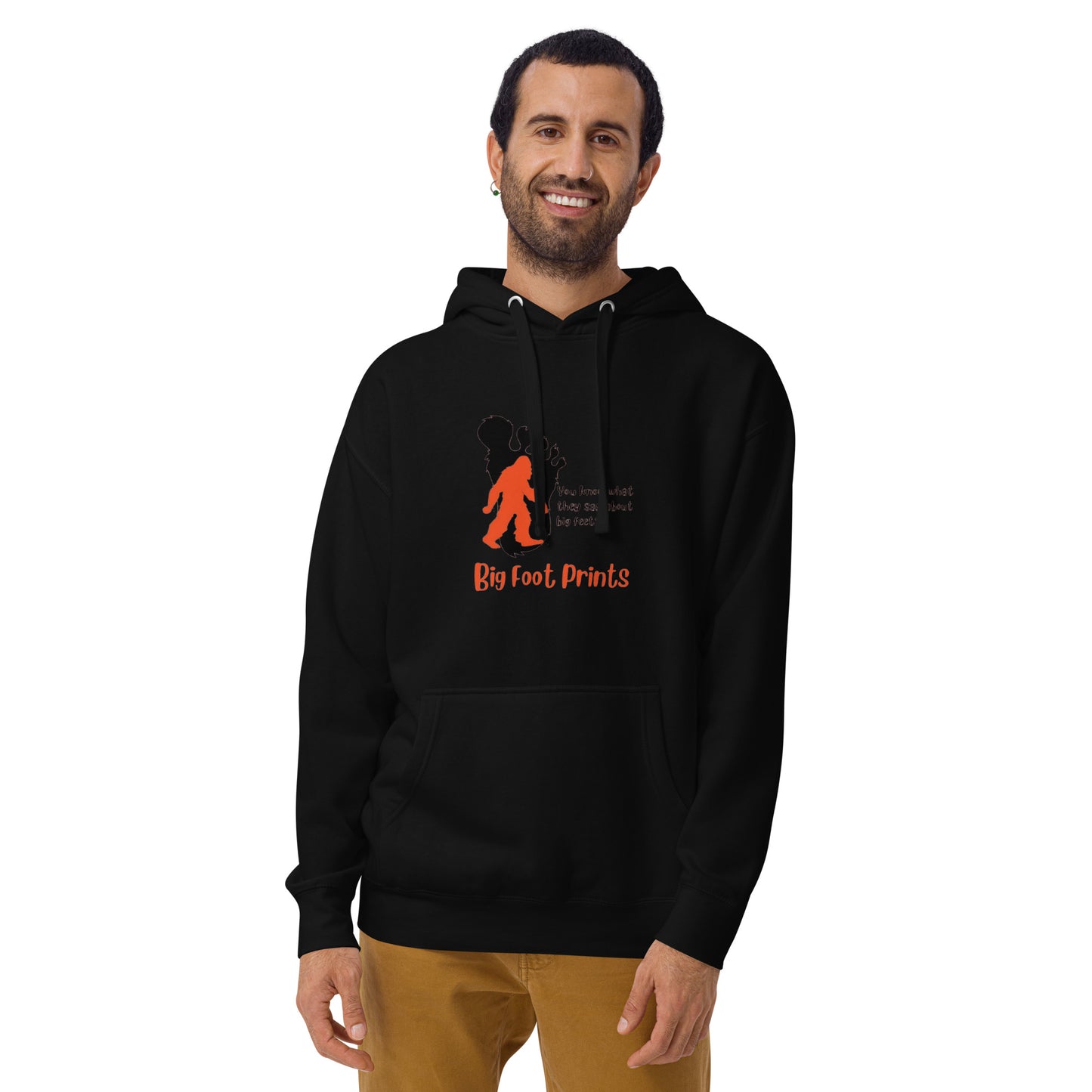 Big feet big foot prints Unisex Hoodie