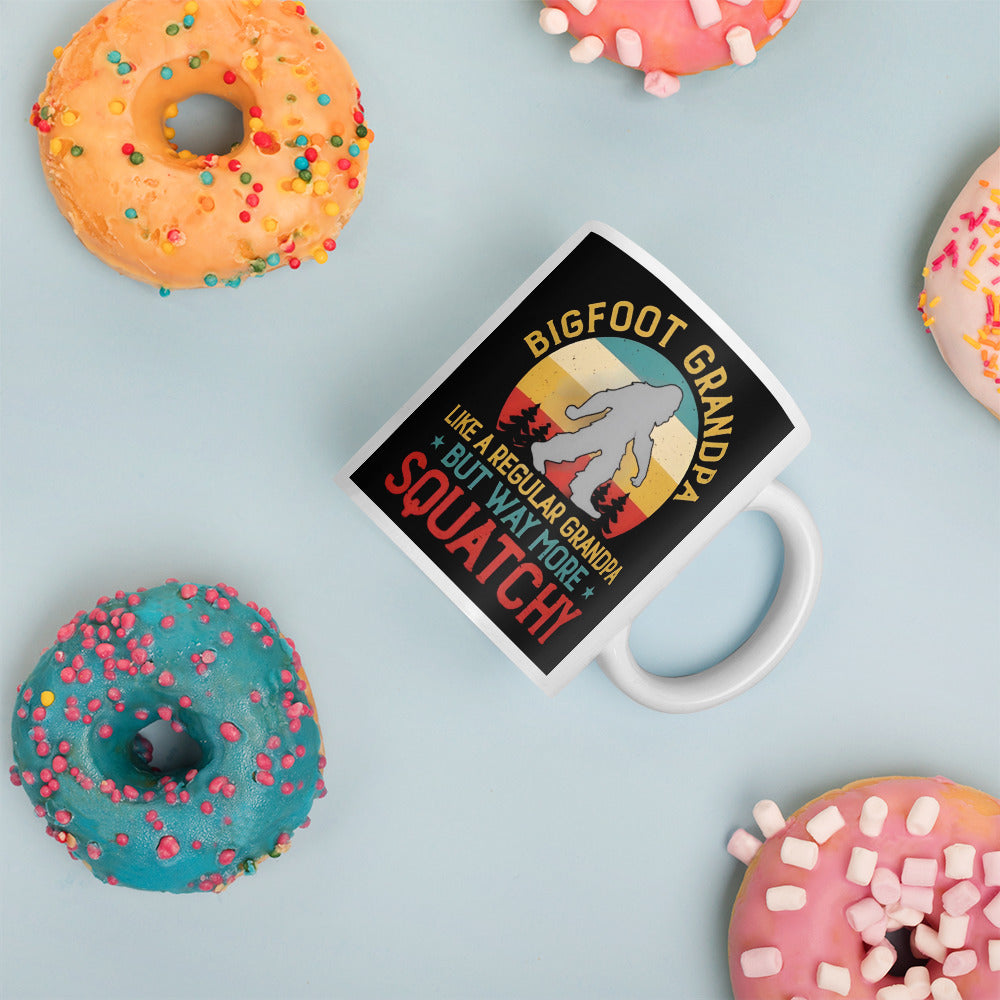 Best Grandpa White glossy mug