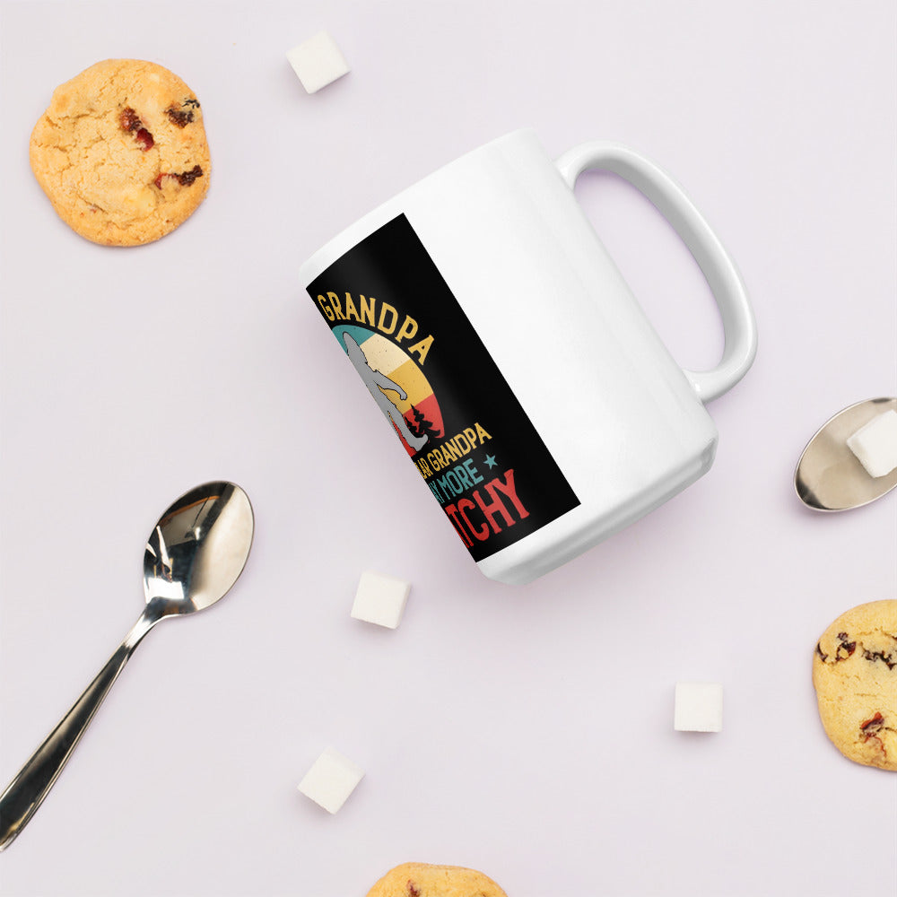 Best Grandpa White glossy mug