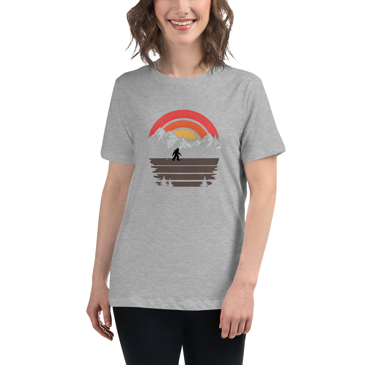Sunset Squatch Women's Relaxed T-Shirt