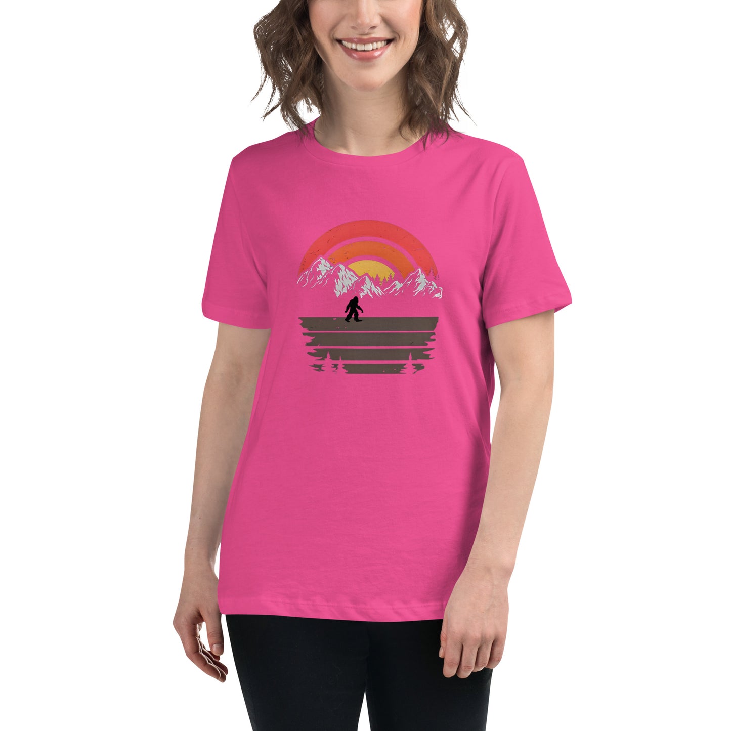 Sunset Squatch Women's Relaxed T-Shirt