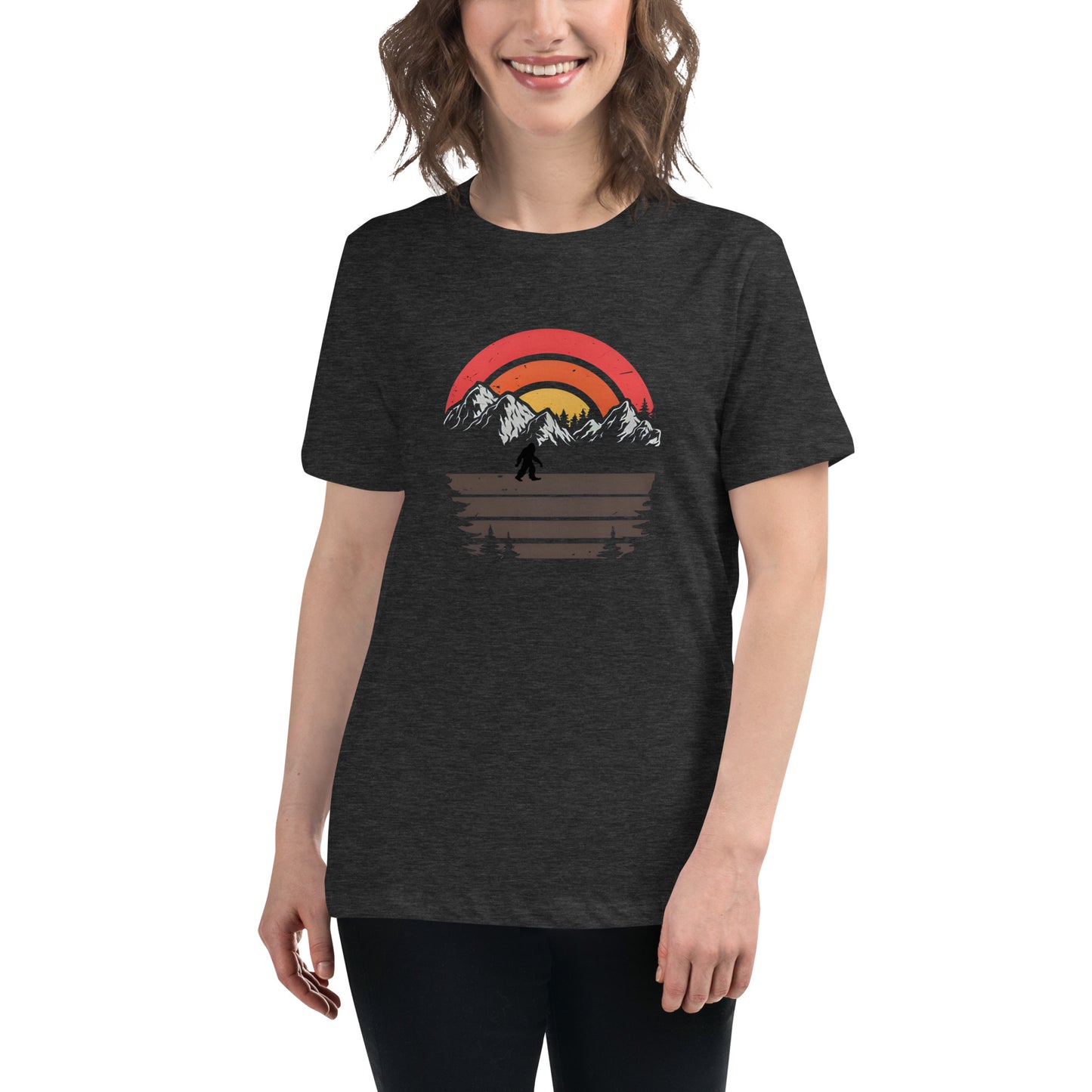 Sunset Squatch Women's Relaxed T-Shirt