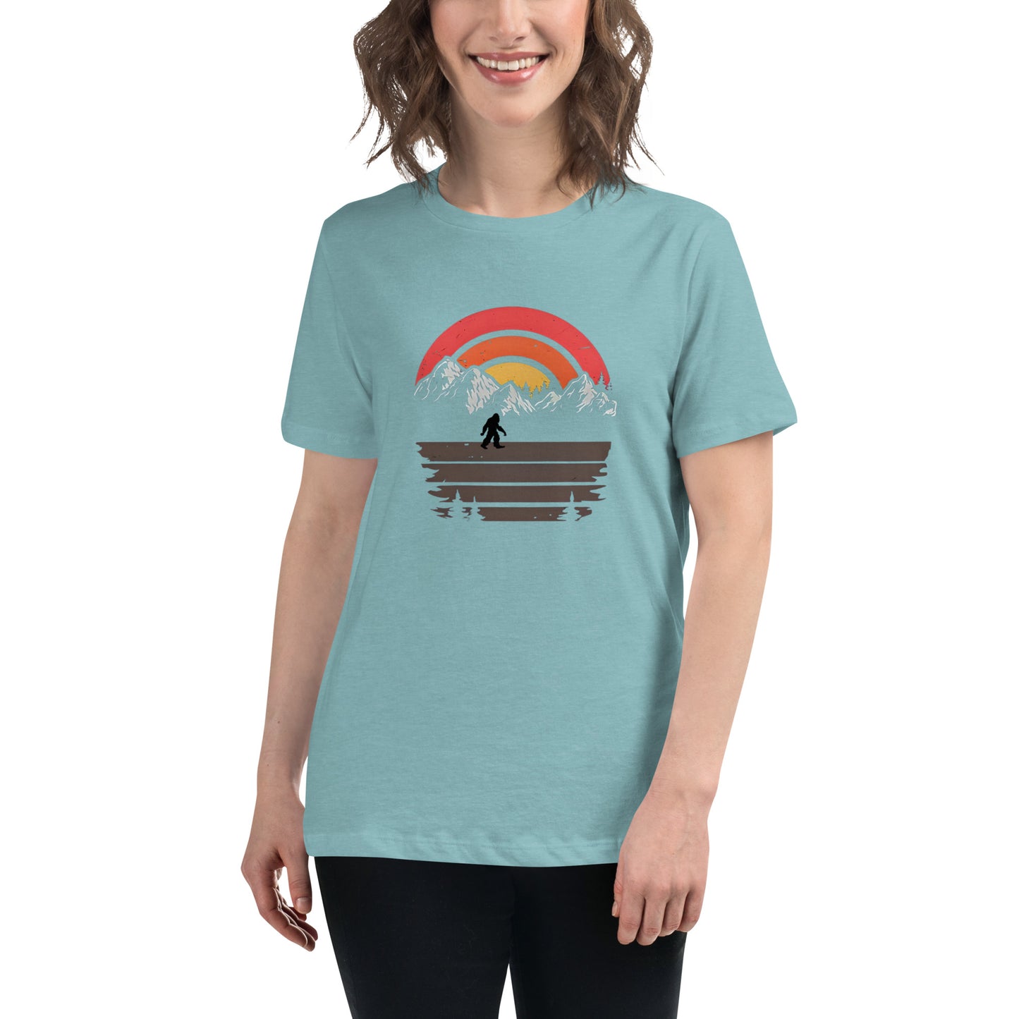 Sunset Squatch Women's Relaxed T-Shirt