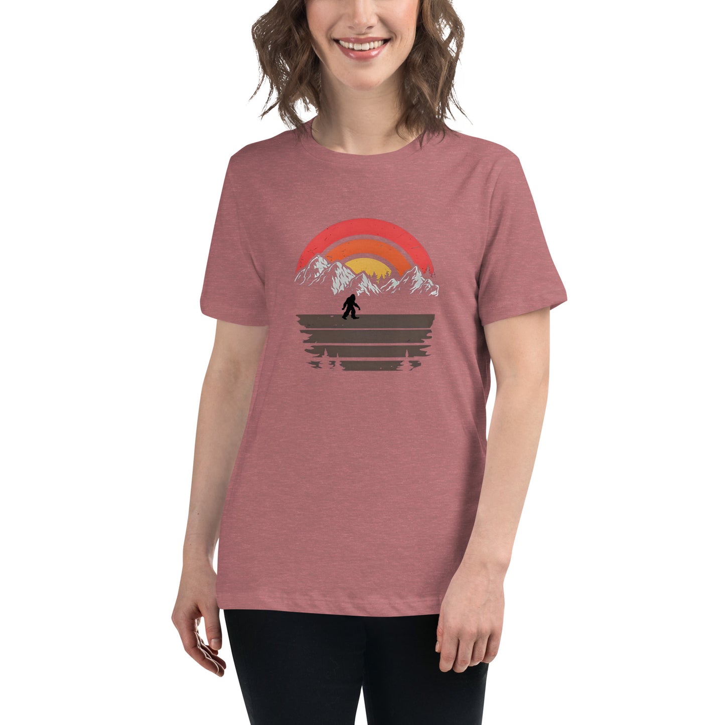 Sunset Squatch Women's Relaxed T-Shirt