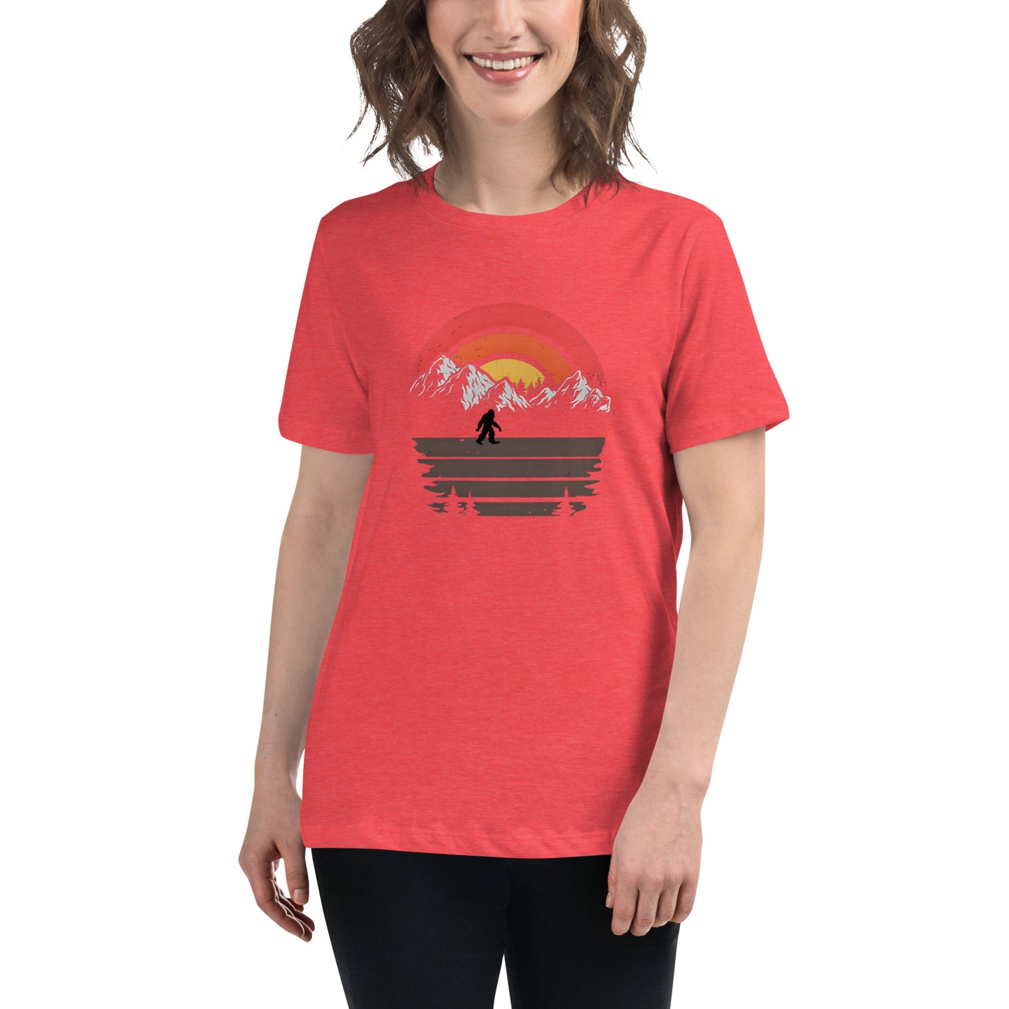 Sunset Squatch Women's Relaxed T-Shirt