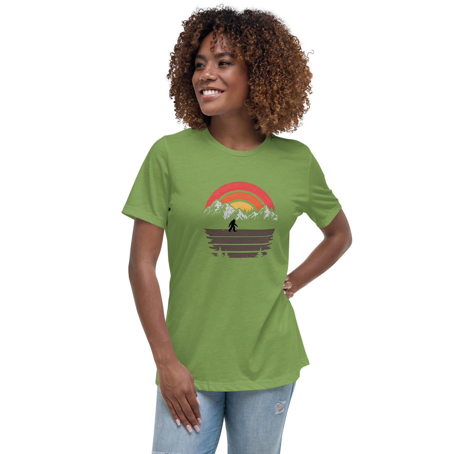 Sunset Squatch Women's Relaxed T-Shirt