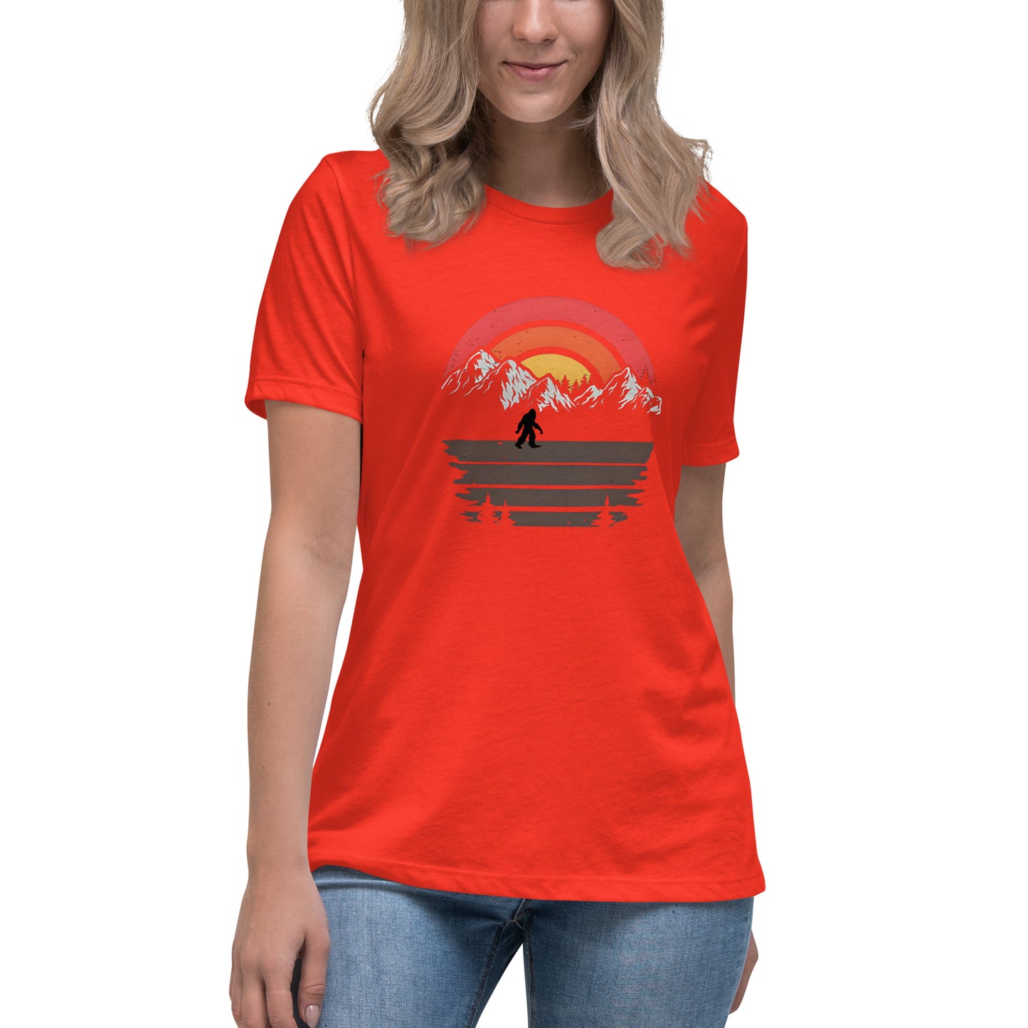 Sunset Squatch Women's Relaxed T-Shirt