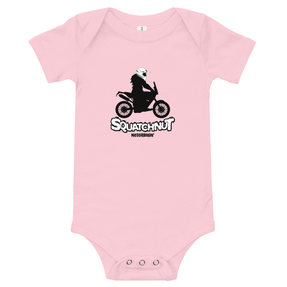 Baby  Biker Squatchnut short sleeve one piece