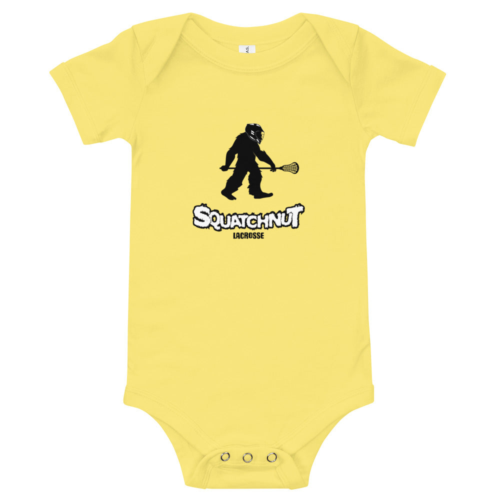 Baby Lacrosse Squatchnut short sleeve one piece