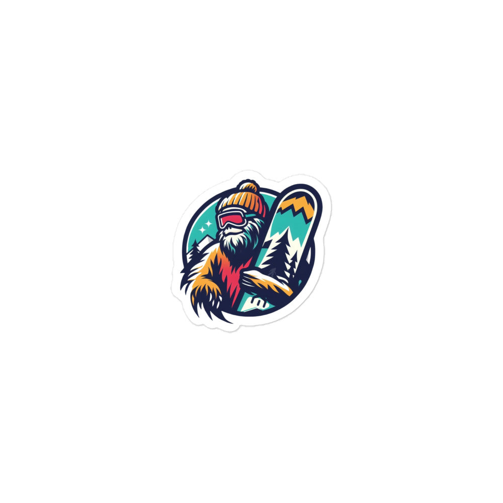Styling Ski Squatch Bubble-free stickers