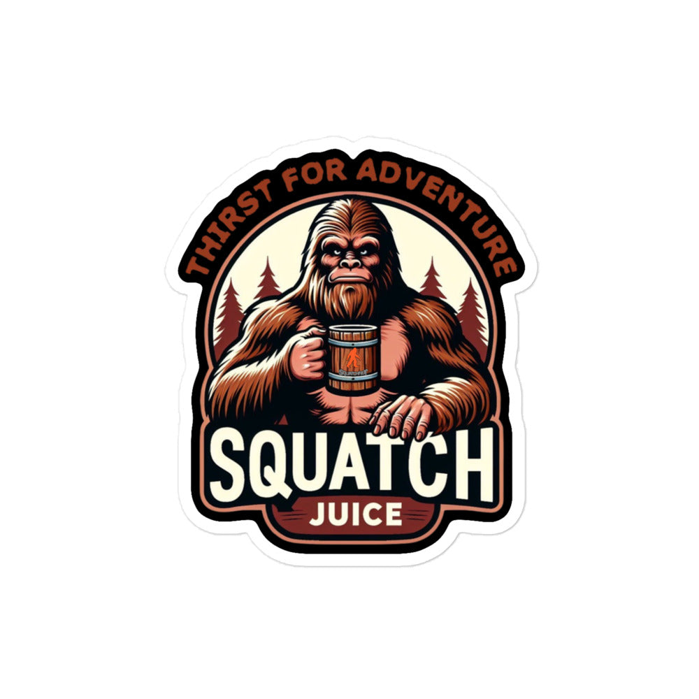 Squatch juice Bubble-free stickers