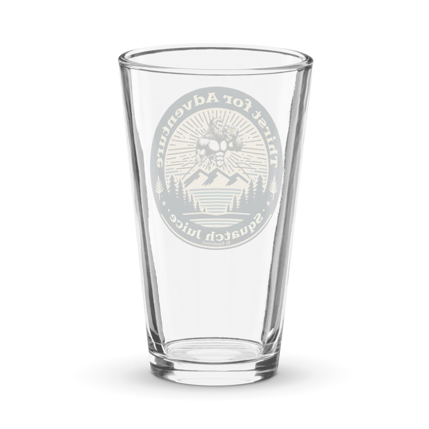 Thirst for Adventure Shaker pint glass