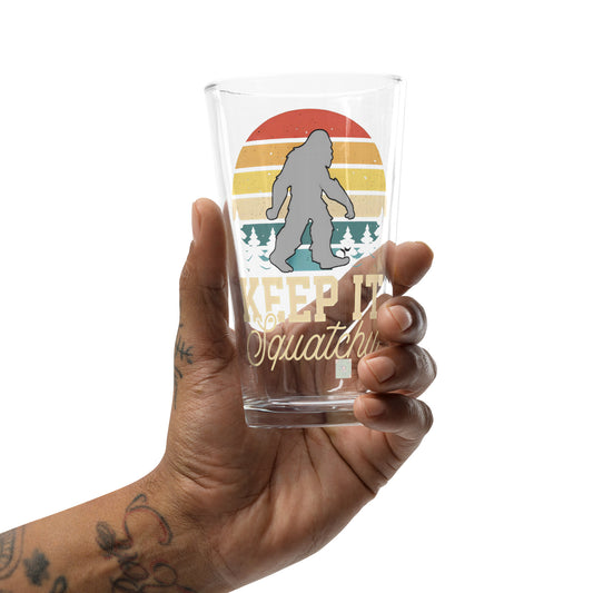 Keep it Squatchy Shaker pint glass