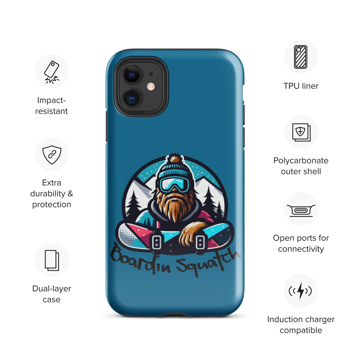 Boardin Squatch Tough Case for iPhone®